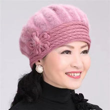 Load image into Gallery viewer, Winter beret warm knitted angora hat(Six colors)