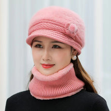 Load image into Gallery viewer, Warm beanies knitted with brim hat(not include neck scarf)(Seven colors)
