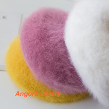 Load image into Gallery viewer, Angora beret hat 6 (eight  colours)