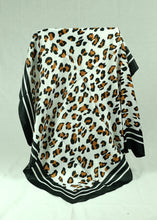 Load image into Gallery viewer, L-Animal print satin square scarf (six colours)