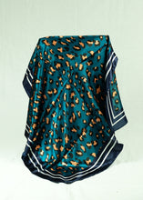 Load image into Gallery viewer, L-Animal print satin square scarf (six colours)