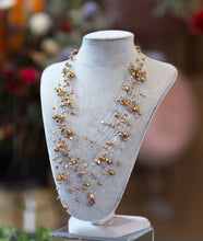 Load image into Gallery viewer, Freshwater pearl necklace designed with mult-strands