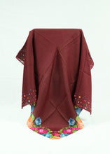 Load image into Gallery viewer, L-plain with some pattern on edge Square scarf (eleven colours)