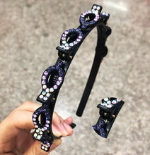 Load image into Gallery viewer, Rhinestone double layer twist plait headband (Five colours)