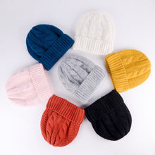 Load image into Gallery viewer, Knit angora hat for winter 6