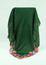 Load image into Gallery viewer, L-plain with some pattern on edge Square scarf (eleven colours)