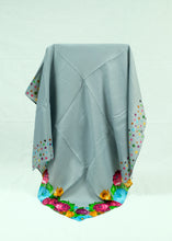 Load image into Gallery viewer, L-plain with some pattern on edge Square scarf (eleven colours)