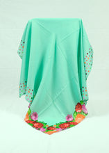 Load image into Gallery viewer, L-plain with some pattern on edge Square scarf (eleven colours)