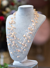 Load image into Gallery viewer, Freshwater pearl necklace designed with mult-strands