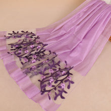 Load image into Gallery viewer, Long embroidered organza Scarf/Shawl (Nine colors)