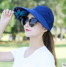 Load image into Gallery viewer, Summer sun plain Hat with brim 8 (Seven colours)