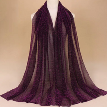 Load image into Gallery viewer, Long lace trendy gilding Scarf/Shawl (Nine colors)