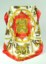 Load image into Gallery viewer, L-Satin square scarf with different pattern (five colours)