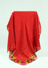 Load image into Gallery viewer, L-plain with some pattern on edge Square scarf (eleven colours)