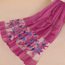 Load image into Gallery viewer, Long embroidered organza Scarf/Shawl (Nine colors)