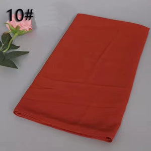 Long chiffon plain scarf/Shawl(85x180cm)  (Nine colors)