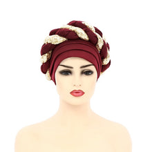 Load image into Gallery viewer, Shinning sequins turbans/hijabs 9-6 (12 colors)
