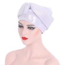 Load image into Gallery viewer, Shinning sequins turbans/hijabs 10-3 (10 colors)
