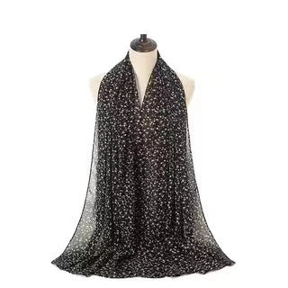 Long floral print chiffon scarf/Shawl  (eight colors)