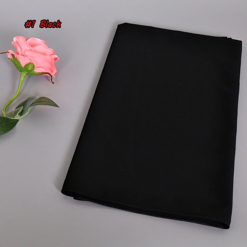 Long chiffon plain scarf/Shawl(75x180cm)  (eighteen colors)