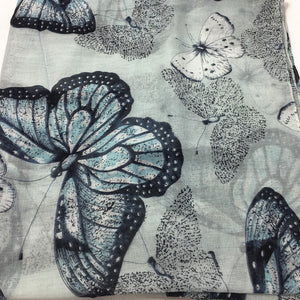 Butterfly patterns cotton feeling long scarf (Five colours)