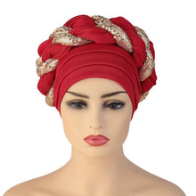 Load image into Gallery viewer, Shinning sequins turbans/hijabs 9-6 (12 colors)
