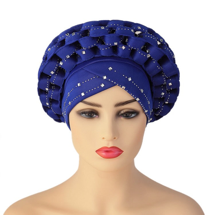 Adjustable space layer African turbans/Hijabs  9-1(5  colors)