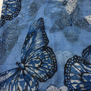 Butterfly patterns cotton feeling long scarf (Five colours)