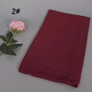 Long chiffon plain scarf/Shawl(85x180cm)  (Nine colors)