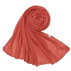 large plain long jersey scarf(twenty-nine colors)