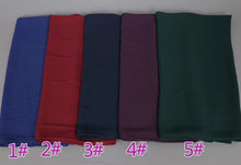 Load image into Gallery viewer, Long chiffon plain scarf/Shawl(85x180cm)  (Nine colors)
