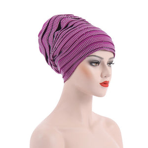 Shinning sequins Turbans/Hijabs pattern  9-8(Ten colors)