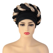 Load image into Gallery viewer, Shinning sequins turbans/hijabs 9-6 (12 colors)
