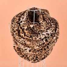 Load image into Gallery viewer, Animal print pattern cotton feeling long scarf （two colours）
