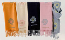 Load image into Gallery viewer, Narrow long wool feeling plain scarf with tassel (Five colours)
