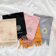 Load image into Gallery viewer, Narrow long wool feeling plain scarf with tassel (Five colours)
