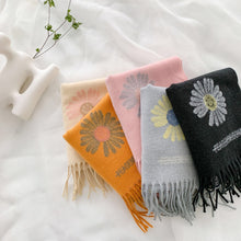 Load image into Gallery viewer, Narrow long wool feeling plain scarf with tassel (Five colours)
