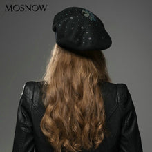 Load image into Gallery viewer, Cashmere Beret double side reversible
