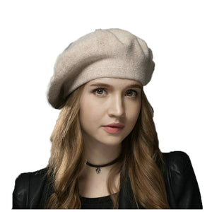 Cashmere Beret double side reversible