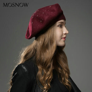 Cashmere Beret double side reversible