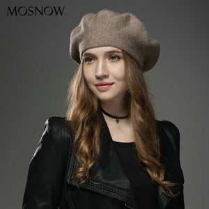 Cashmere Beret double side reversible