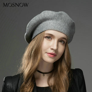 Cashmere Beret double side reversible