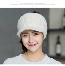 Load image into Gallery viewer, Winter knit Hat with brim 13 (Seven colours)
