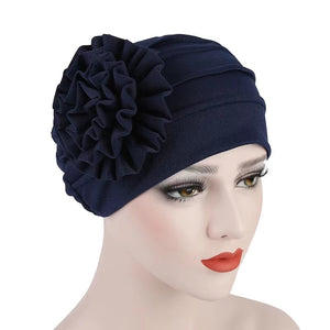 Turban/Hijab with flower pattern 2(Five colors)