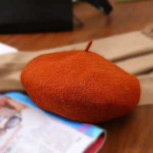 Wool beret hat 2 (Eleven colours)