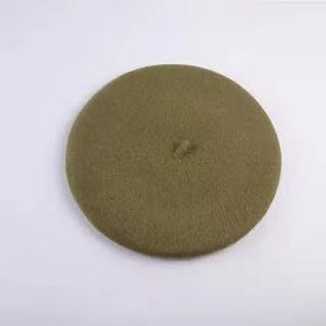 Wool beret hat 3 (Twenty-three colours)