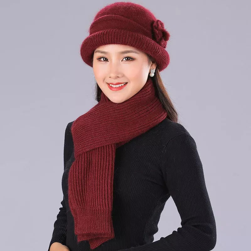 Women Winter bucket Hat with brim 14 (Five colours)