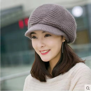 Winter Hat with brim 15 (Six colours)