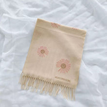 Load image into Gallery viewer, Narrow long wool feeling plain scarf with tassel (Five colours)
