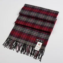 Load image into Gallery viewer, Narrow long wool feeling unisex classic check plaid scarf (Eighteen colours)
